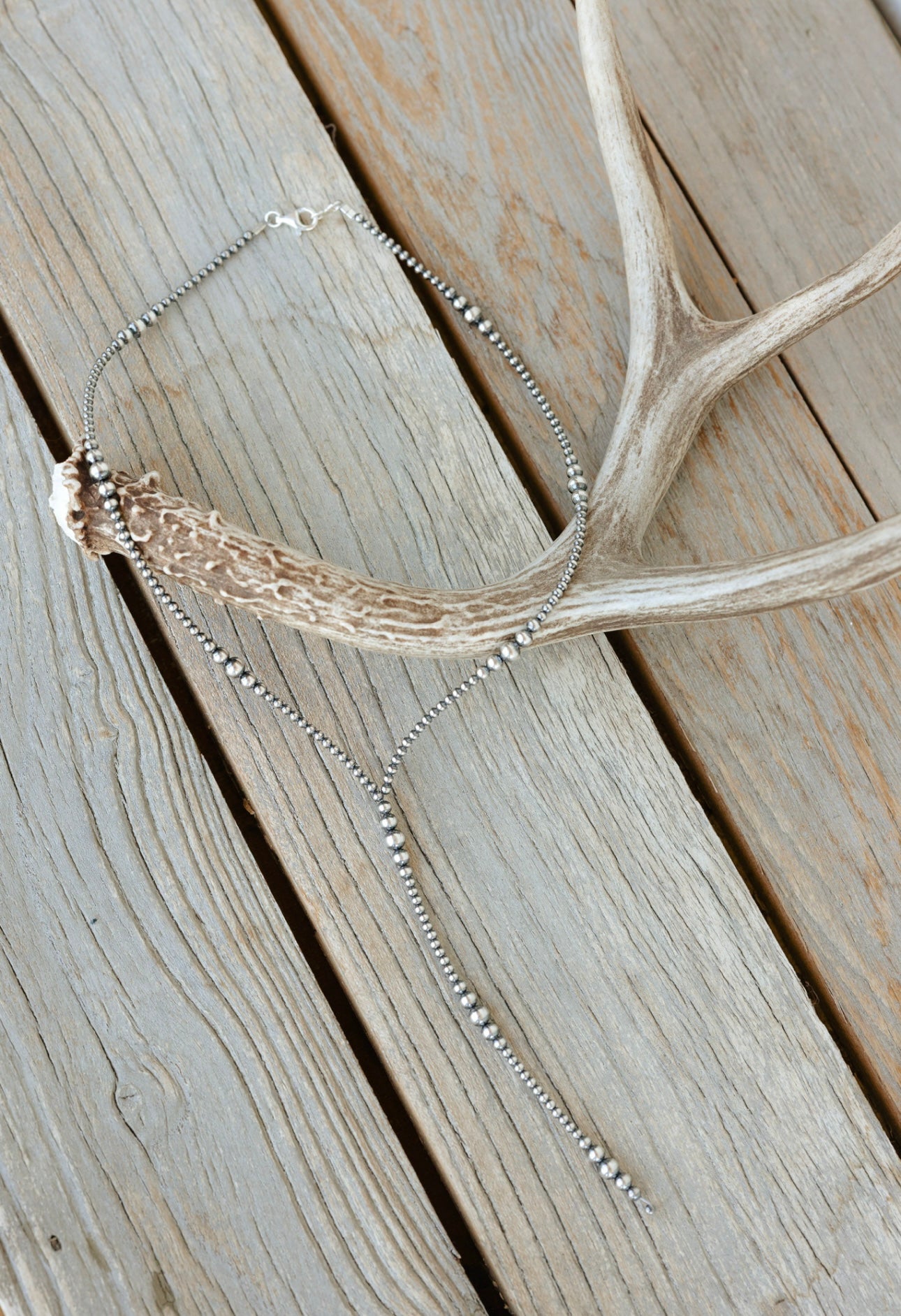 Mixed Graduated Navajo Pearl Lariat
