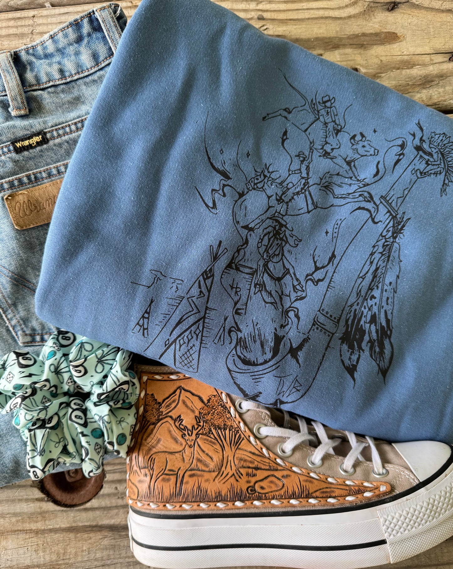 Blue + Black Blowin Smoke