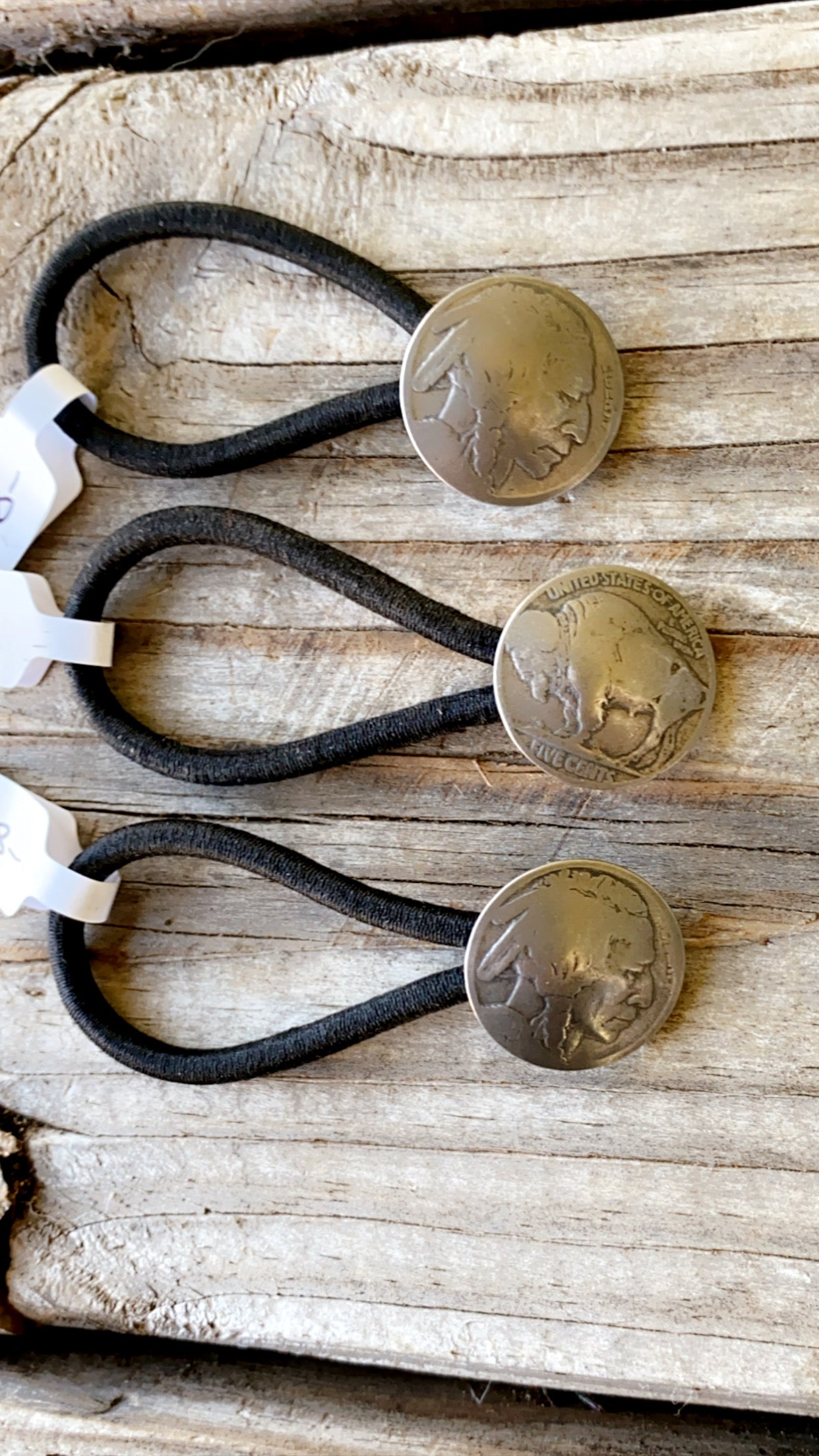 Buffalo Nickel Hair Tie