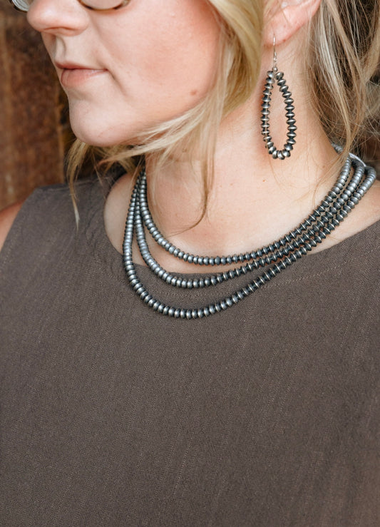 4mm Pearl Saucer Necklace